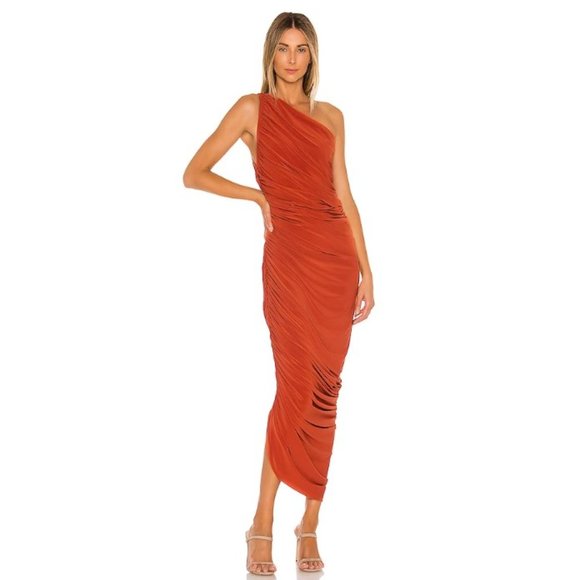 NWT- Norma Kamali Diana Gown in Cinnamon